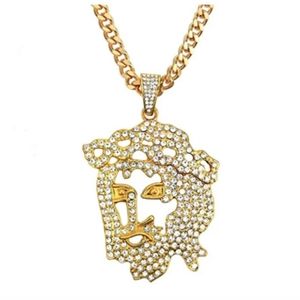 Jesus Face Necklace Gold Jesus Chain Diamonds